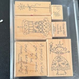 Vintage Princess Birthday Stamps Little Girl Crafts and Party | Stampin’ Up 2004